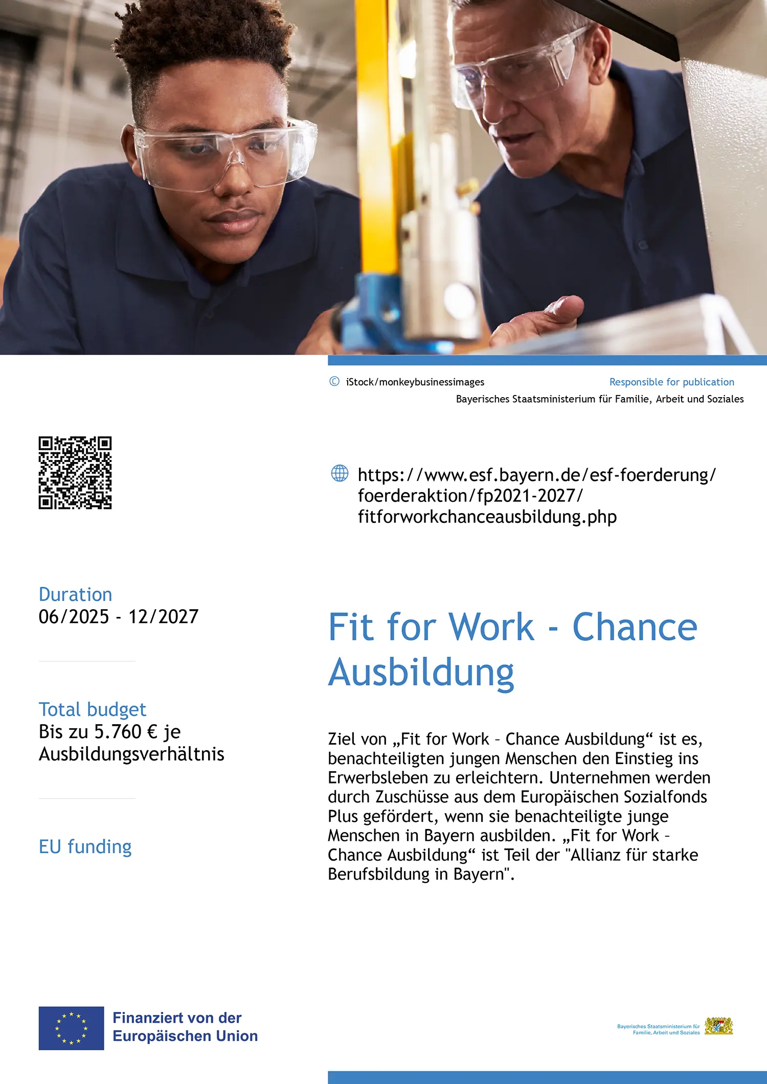 Plakat Fit for Job